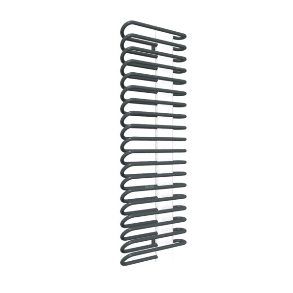 Grzejnik drabinkowy TERMA MICHELLE, podłączenie YP, wym. 1200 x 400 mm, kolor czarny anodowy, moc 580W