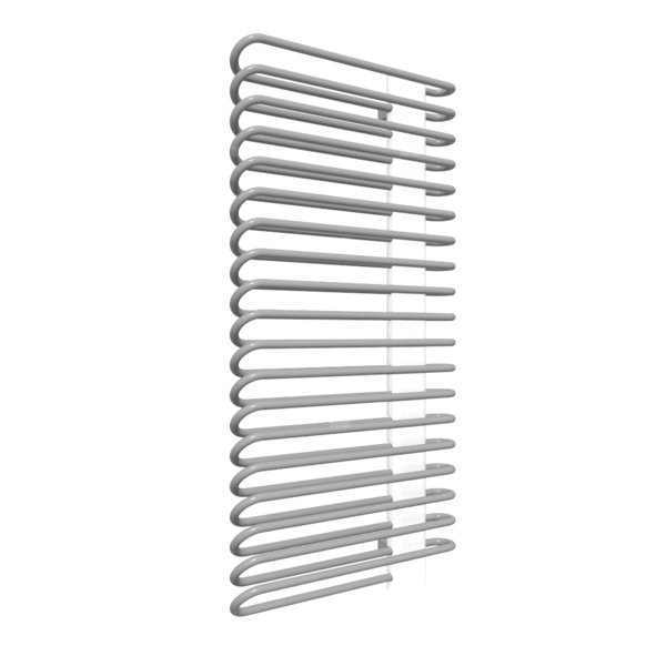 Grzejnik drabinkowy TERMA MICHELLE, podłączenie YL, wym. 1200 x 600 mm, kolor jasne aluminium metaliczny RAL9006, moc 845W
