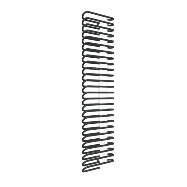 Grzejnik drabinkowy TERMA MICHELLE, podłączenie YL, wym. 1620 x 400 mm, kolor czarny jak kruk mat RAL9005, moc 805W