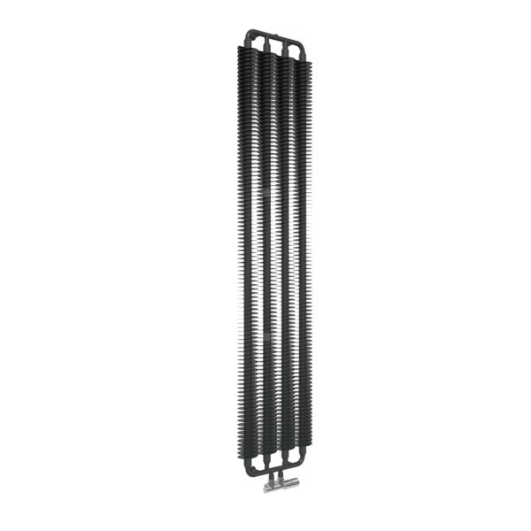 Grzejnik drabinkowy TERMA RIBBON V, podłączenie ZX, wym. 1920 x 390 mm, kolor czarny RAL9011, moc 989W