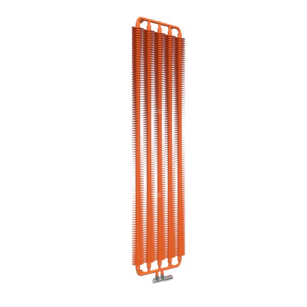 Grzejnik drabinkowy TERMA RIBBON V, podłączenie ZX, wym. 1920 x 490 mm, kolor oranż RAL2008, moc 1240W