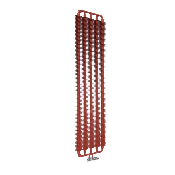 Grzejnik drabinkowy TERMA RIBBON V, podłączenie ZX, wym. 1920 x 490 mm, kolor czerwony koralowy RAL3016, moc 1240W