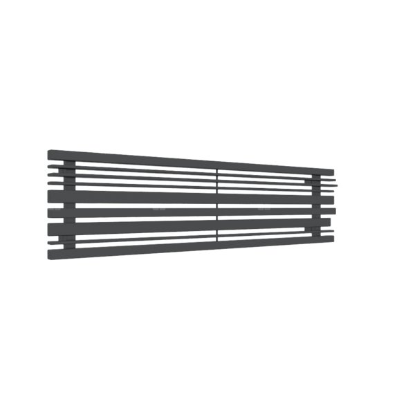 Grzejnik drabinkowy TERMA SHERWOOD H, podłączenie O1, wym. 330 x 1300 mm, kolor szary czarny RAL7021, moc 558W