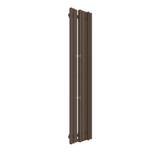 Grzejnik drabinkowy TERMA SHERWOOD V, podłączenie ZX, wym. 1600 x 330 mm, kolor brązowy ziemisty RAL8028, moc 727W