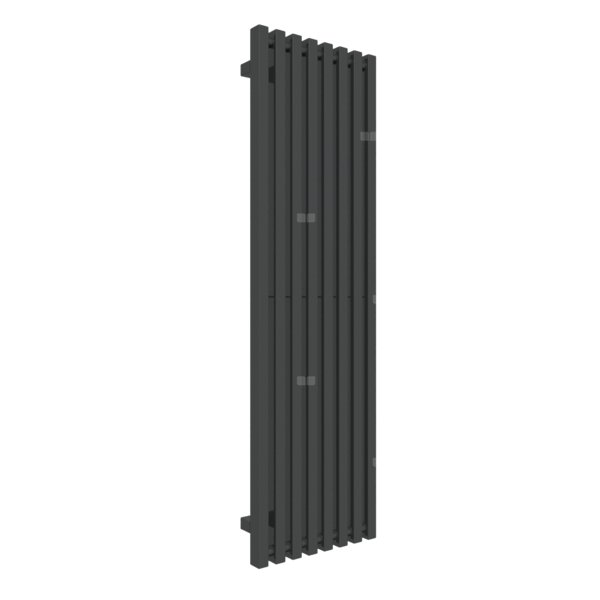 Grzejnik drabinkowy TERMA TRIGA, podłączenie YP, wym. 1300 x 380 mm, kolor czarny jak kruk soft RAL9005, moc 652W