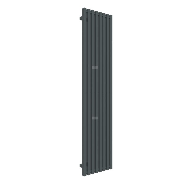 Grzejnik drabinkowy TERMA TRIGA, podłączenie YL, wym. 1700 x 380 mm, kolor czarny anodowy, moc 850W