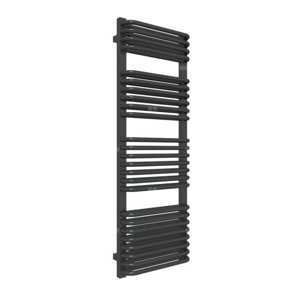 Grzejnik drabinkowy TERMA TYTUS, podłączenie Z8, wym. 1260 x 440 mm, kolor czarny jak kruk soft RAL9005, moc 828W