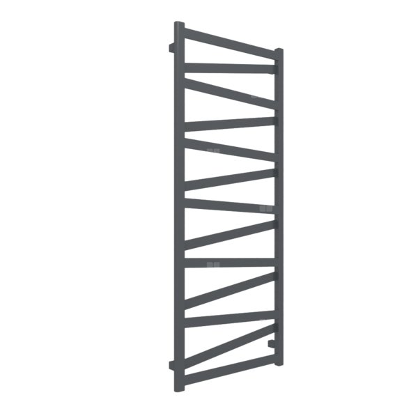 Grzejnik drabinkowy TERMA VIPERA, podłączenie ZX, wym. 1470 x 600 mm, kolor metaliczny szary, moc 622W