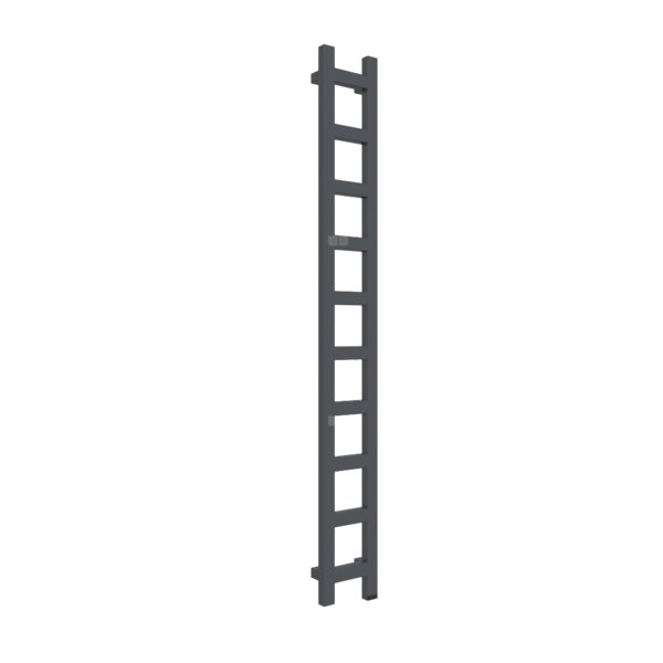 Grzejnik drabinkowy TERMA EASY ONE, podłączenie S8, wym. 1600 x 200 mm, kolor nowoczesna szarość, moc 314W