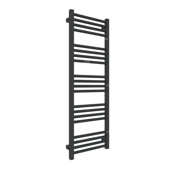 Grzejnik drabinkowy TERMA FIONA ONE, podłączenie S1, wym. 1140 x 400 mm, kolor czarny jak kruk mat RAL9005, moc 385W