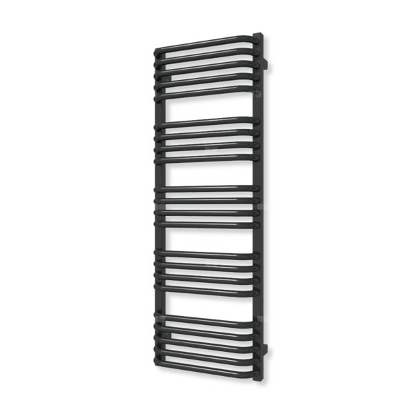 Grzejnik drabinkowy TERMA ALEX, podłączenie Z8, wym. 1140 x 400 mm, kolor czarny jak kruk mat RAL9005 (farba), moc 479W