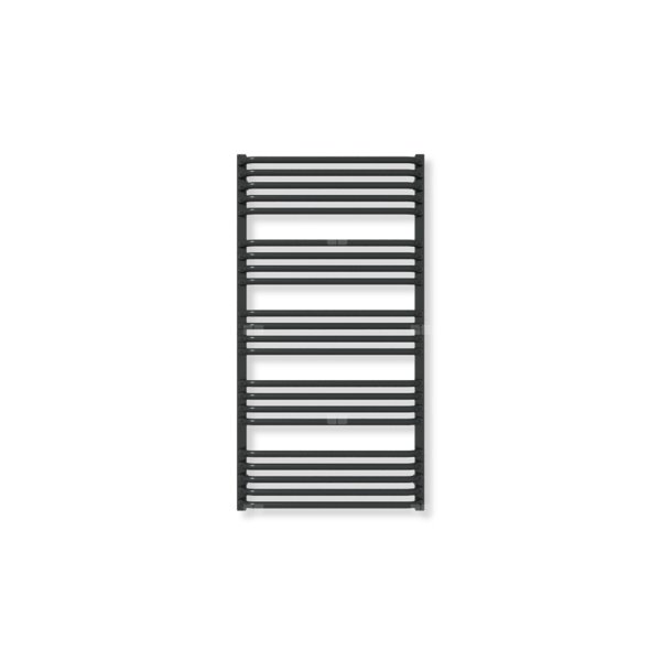 Grzejnik drabinkowy TERMA ALEX, podłączenie Z1, wym. 1140 x 600 mm, kolor czarny jak kruk mat RAL9005 (farba), moc 711W