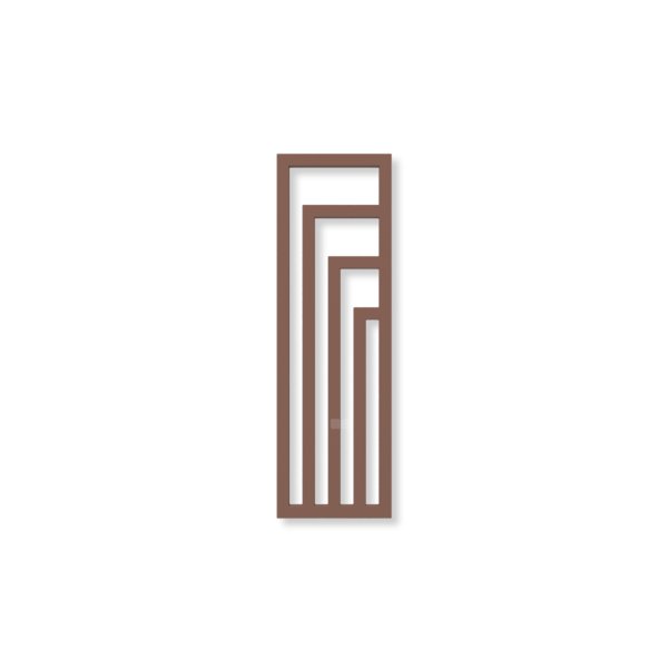 Grzejnik dekoracyjny TERMA ANGUS V, moc  421W, 1140x360 mm, miedź (farba), podłączenie: yl