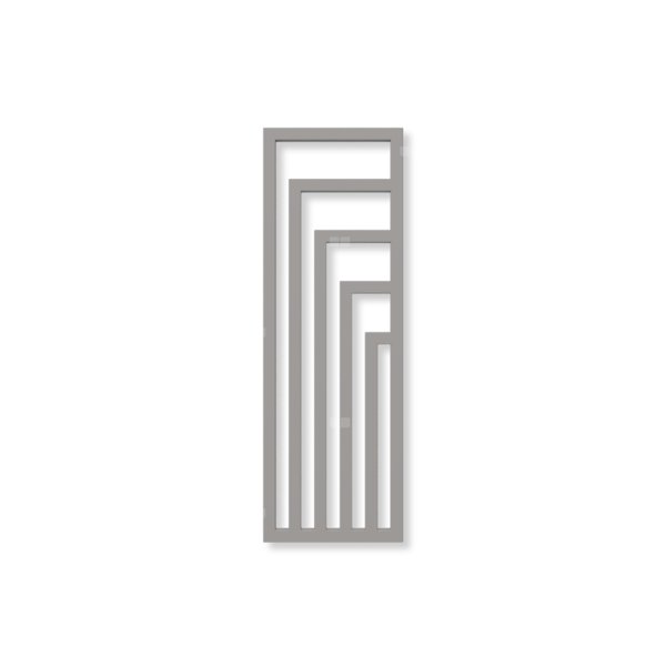 Grzejnik drabinkowy TERMA ANGUS V, podłączenie SX, wym. 1300 x 440 mm, kolor metaliczny beż, moc 557W