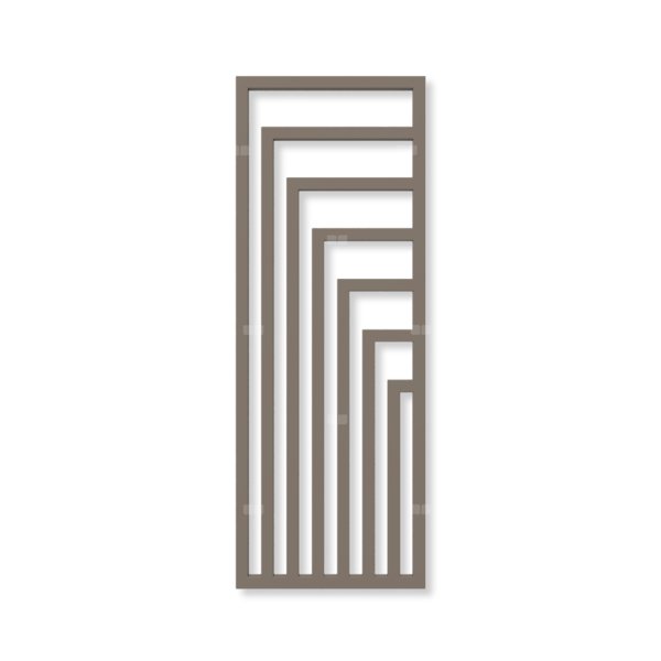 Grzejnik dekoracyjny TERMA ANGUS V, moc  905W, 1620x600 mm, szary beżowy RAL7006 (farba), podłączenie: zx