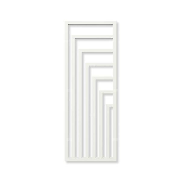 Grzejnik dekoracyjny TERMA ANGUS V, moc  905W, 1620x600 mm, biały sygnałowy RAL9003 (farba), podłączenie: yl