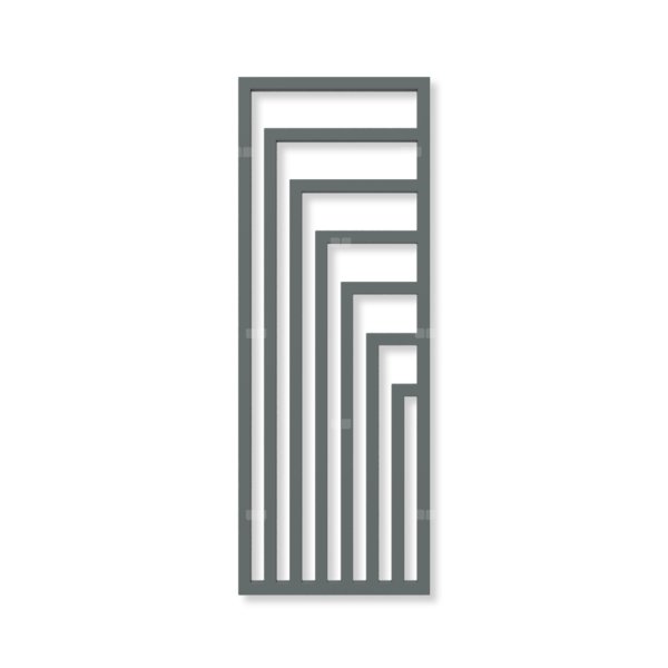 Grzejnik dekoracyjny TERMA ANGUS V, moc  905W, 1620x600 mm, grafit (farba), podłączenie: yl