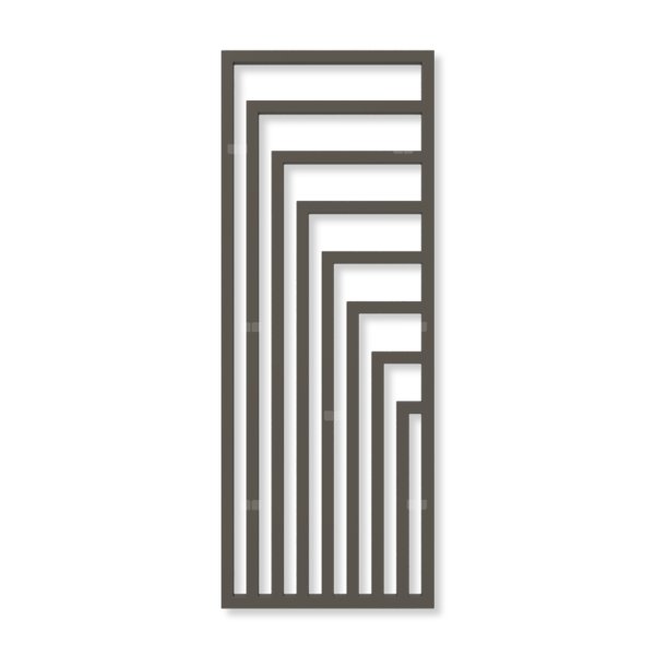 Grzejnik dekoracyjny TERMA ANGUS V, moc  1116W, 1780x680 mm, ciemny brąz (farba), podłączenie: zx