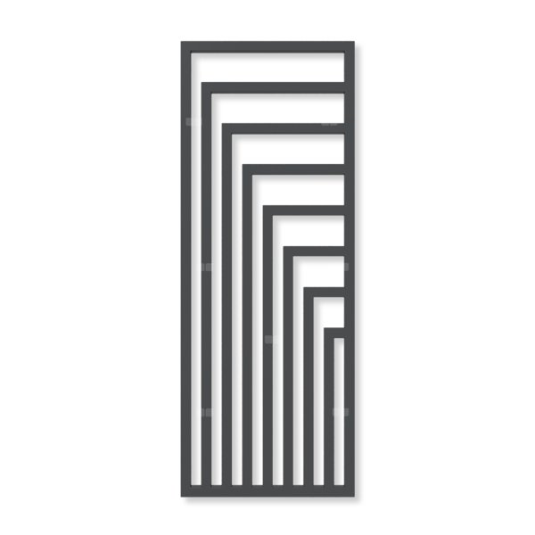 Grzejnik dekoracyjny TERMA ANGUS V, moc  1116W, 1780x680 mm, ral 7021 mat (farba), podłączenie: zx