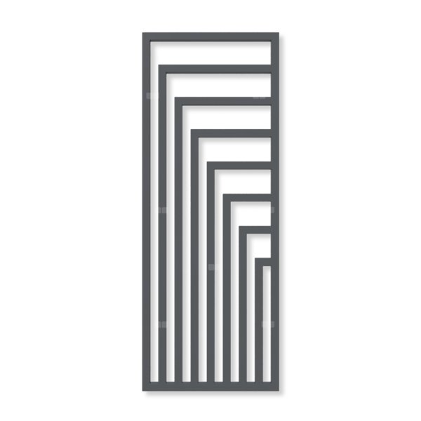 Grzejnik dekoracyjny TERMA ANGUS V, moc  1116W, 1780x680 mm, szterling (farba), podłączenie: zx