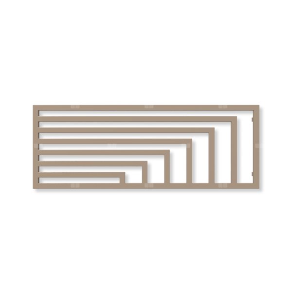 Grzejnik dekoracyjny TERMA ANGUS H, moc  841W, 600x1620 mm, kwarc (farba), podłączenie: yl
