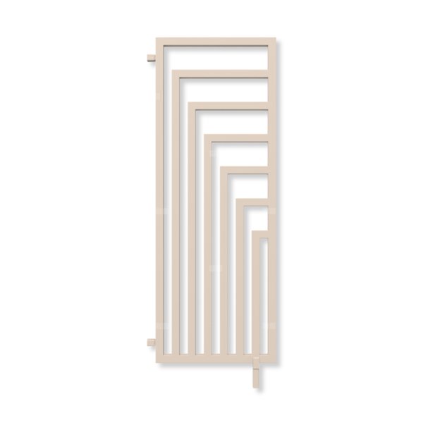 Grzejnik dekoracyjny TERMA ANGUS DW, moc  905W, 1620x600 mm, jasna kość słoniowa RAL1015 (farba), podłączenie: sx