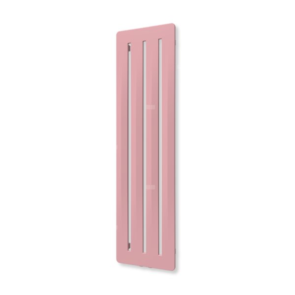 Grzejnik dekoracyjny TERMA AERO V, moc  366W, 1200x320 mm, różowy jasny RAL3015 (farba), podłączenie: zx