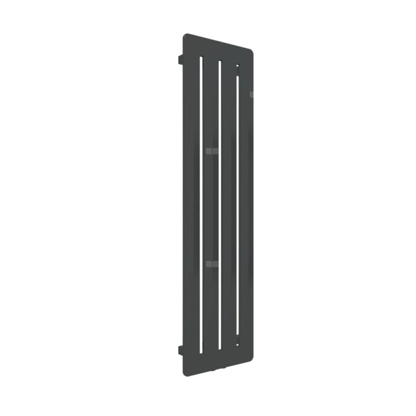 Grzejnik dekoracyjny TERMA AERO V, moc  366W, 1200x320 mm, czarny jak kruk soft (farba), podłączenie: zx
