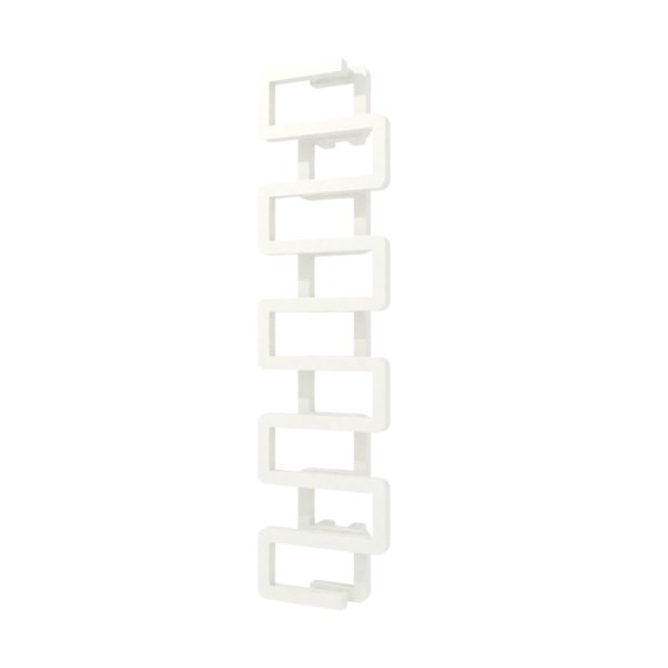 Grzejnik dekoracyjny TERMA BOOKIE, moc  430W, 1150x300 mm, biały soft (farba), podłączenie: zx
