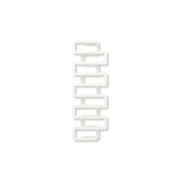 Grzejnik dekoracyjny TERMA BOOKIE, moc  524W, 1150x400 mm, biały soft (farba), podłączenie: zx