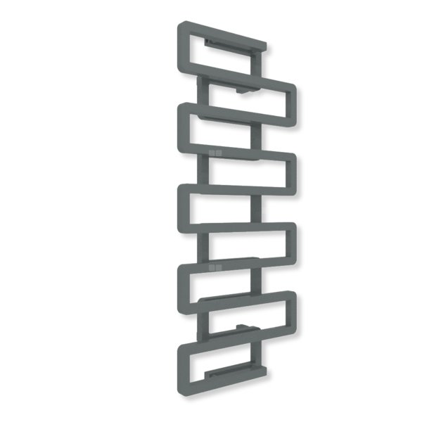 Grzejnik dekoracyjny TERMA BOOKIE, moc  619W, 1150x500 mm, grafit (farba), podłączenie: zx