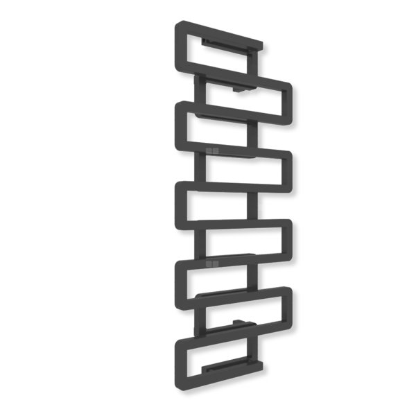 Grzejnik dekoracyjny TERMA BOOKIE, moc  619W, 1150x500 mm, heban (farba), podłączenie: zx
