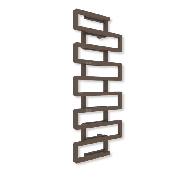 Grzejnik dekoracyjny TERMA BOOKIE, moc  619W, 1150x500 mm, szlachetny brąz (farba), podłączenie: zx