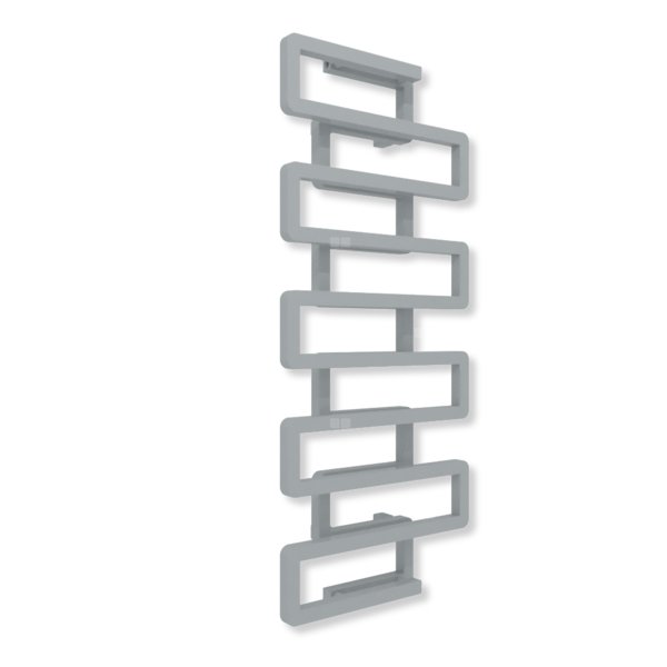 Grzejnik dekoracyjny TERMA BOOKIE, moc  619W, 1150x500 mm, metaliczny kamień (farba), podłączenie: zx