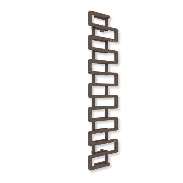 Grzejnik dekoracyjny TERMA BOOKIE, moc  734W, 1650x400 mm, szlachetny brąz (farba), podłączenie: zx