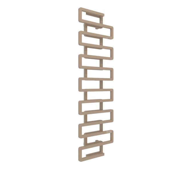 Grzejnik dekoracyjny TERMA BOOKIE, moc  873W, 1650x500 mm, irchowo-szary RAL1019 (farba), podłączenie: zx