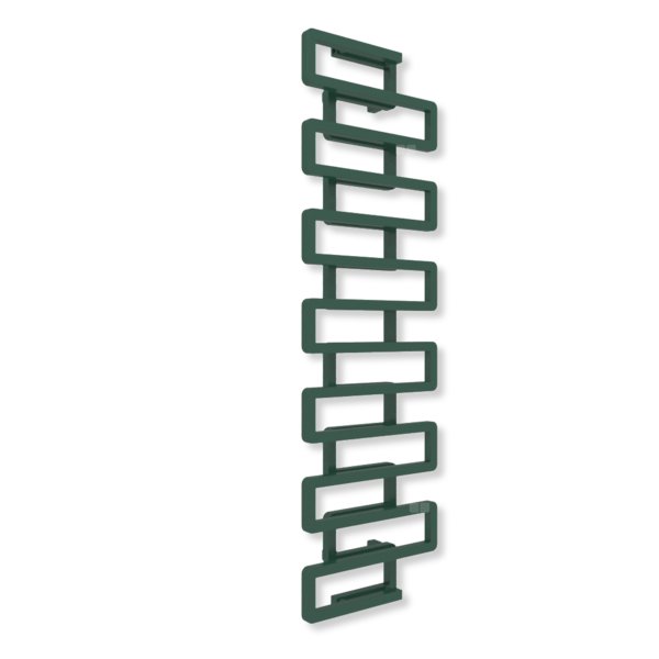 Grzejnik dekoracyjny TERMA BOOKIE, moc  873W, 1650x500 mm, zielony mchowy RAL6005 (farba), podłączenie: zx