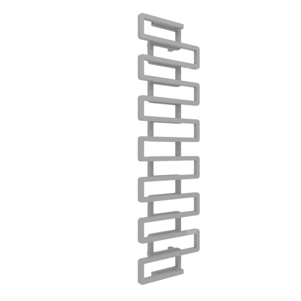Grzejnik dekoracyjny TERMA BOOKIE, moc  873W, 1650x500 mm, diamentowe srebro (farba), podłączenie: zx