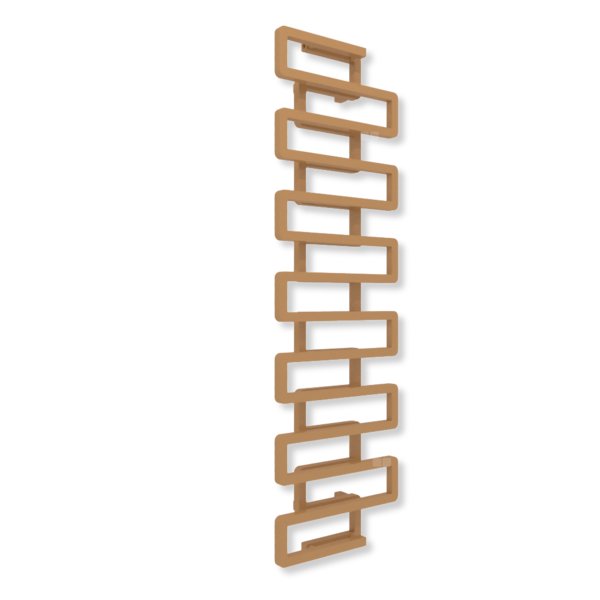 Grzejnik dekoracyjny TERMA BOOKIE, moc  873W, 1650x500 mm, lotos (farba), podłączenie: zx