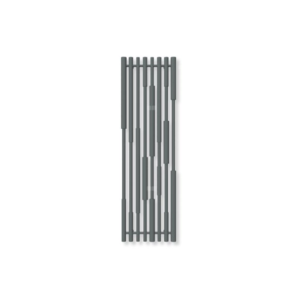 Grzejnik dekoracyjny TERMA CANE, moc  569W, 1300x390 mm, błyszcząca szarość (farba), podłączenie: z8