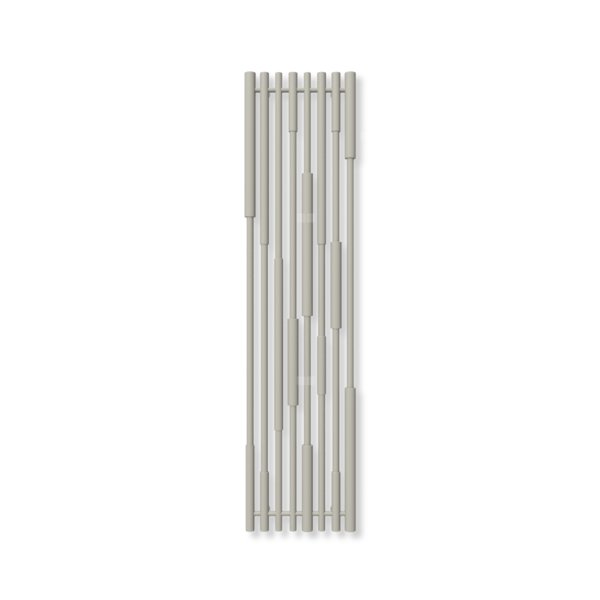 Grzejnik dekoracyjny TERMA CANE, moc  670W, 1600x390 mm, szary jedwabisty soft RAL7044 (farba), podłączenie: z8