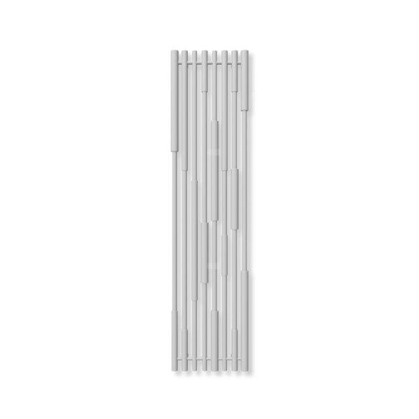 Grzejnik dekoracyjny TERMA CANE, moc  670W, 1600x390 mm, szary mleczny RAL7047 (farba), podłączenie: z8