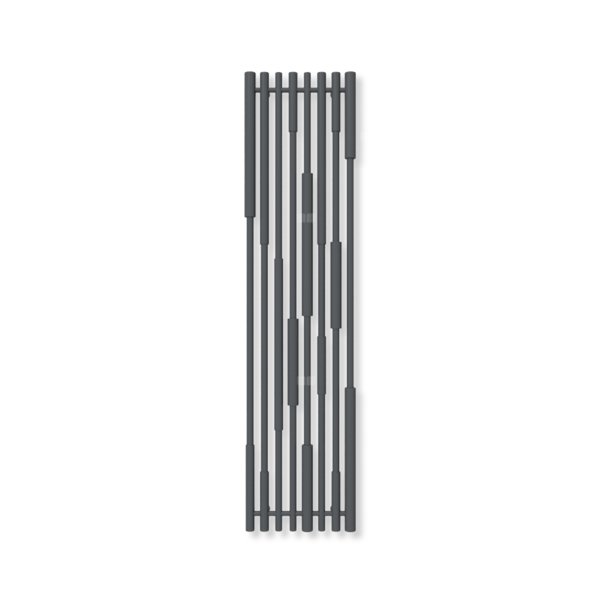 Grzejnik dekoracyjny TERMA CANE, moc  670W, 1600x390 mm, szterling (farba), podłączenie: zx