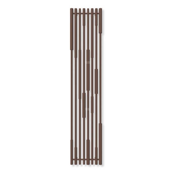 Grzejnik dekoracyjny TERMA CANE, moc  768W, 1900x390 mm, brązowy orzechowy RAL8011 (farba), podłączenie: zx