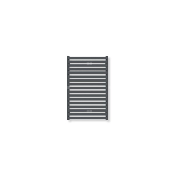 Grzejnik drabinkowy TERMA CITY, podłączenie 5P, wym. 780 x 500 mm, kolor metaliczna czerń (farba), moc 455W