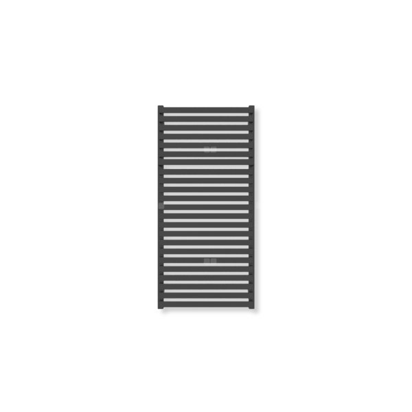 Grzejnik drabinkowy TERMA CITY, podłączenie SX, wym. 1050 x 500 mm, kolor czarny RAL9011 (farba), moc 600W