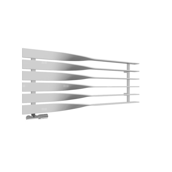 Grzejnik dekoracyjny TERMA CYKLON H, moc  597W, 490x1300 mm, srebrny metalik (farba), podłączenie: o8