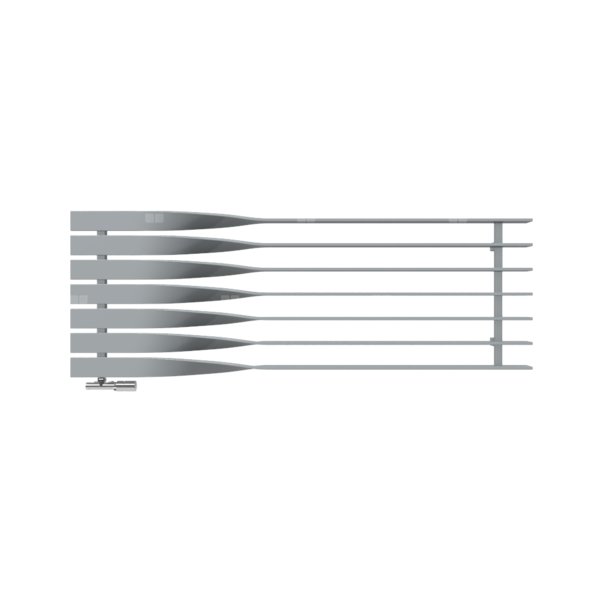 Grzejnik dekoracyjny TERMA CYKLON H, moc  821W, 580x1600 mm, metaliczny kamień (farba), podłączenie: o1