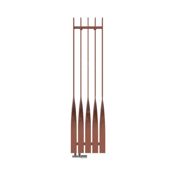 Grzejnik dekoracyjny TERMA CYKLON V, moc  704W, 1600x410 mm, ral 8004 mat (farba), podłączenie: yp