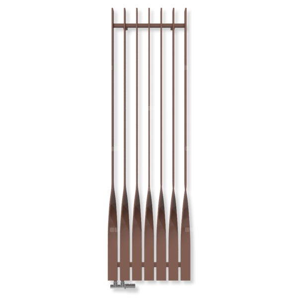 Grzejnik dekoracyjny TERMA CYKLON V, moc  1166W, 1900x580 mm, miedź (farba), podłączenie: yp